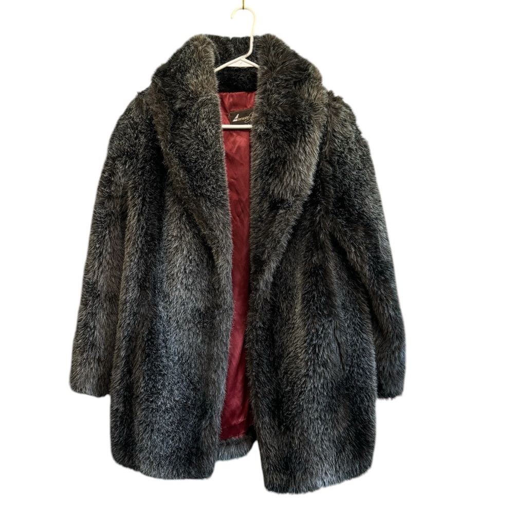 Vintage/Rare American Signature Faux Fur Mob Boss Coat